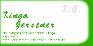 kinga gerstner business card